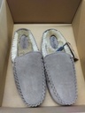 Ruby &amp; Ed Pantoffel - Taupe Suede Mocassins Bruno