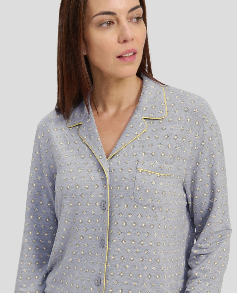 Pijama Estampado Abierto