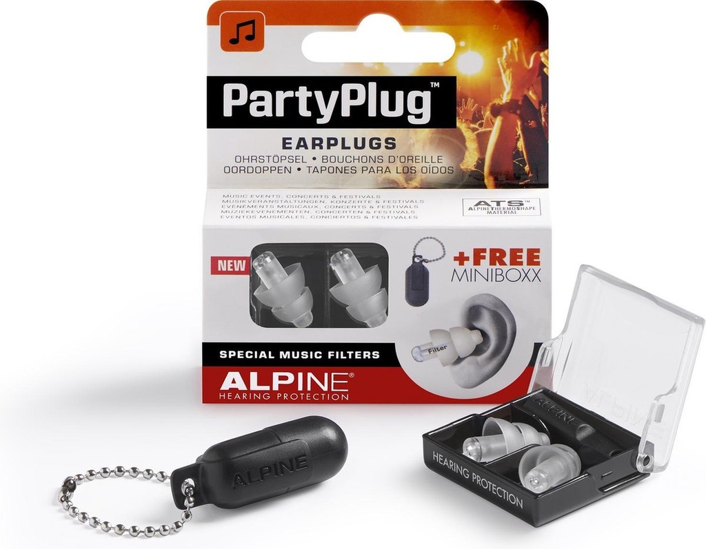 Alpine PartyPlug - Muziek Oordoppen SNR 18 dB - 1 paar