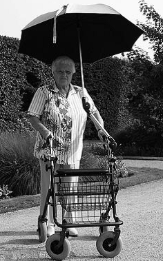 Paraplu/ Parasol voor Rollator of Rolstoel