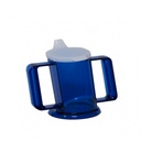 Handycup met deksel blauw