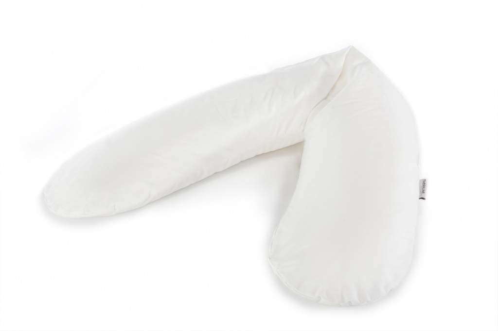 Coussin demi-lune - Housse blanc nuageux