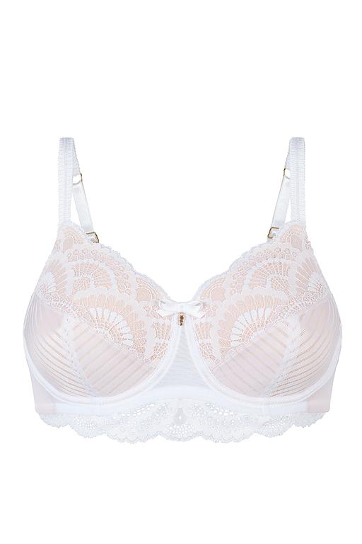 Karolina soutien-gorge à armatures - Blanc/ Nu Clair