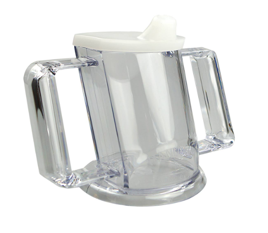 Henrocup schuine beker + 2 tuitjes 237 ml - transparant clear -- 1310800