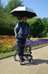 [MOB MPB001C-403510] Paraplu/ Parasol voor Rollator of Rolstoel