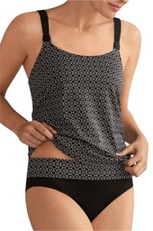 Prothese Tankini Top Ayon - Zwart/Wit