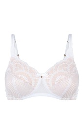 Karolina  soutien-gorge sans armature - Blanc/ Nu Clair