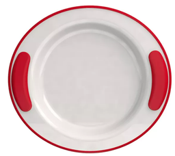 [ADV AD141283] Isolerend bord Ornamin - Thermo - 25,5cm - 4,2cm hoog - rood